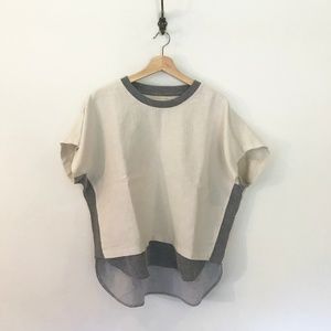 Madewell Boxy Slub Tee with Shirttail